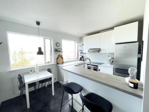 Kuchyň nebo kuchyňský kout v ubytování Apartment in Reykjavik
