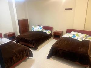 Postel nebo postele na pokoji v ubytování Hotel Vigua
