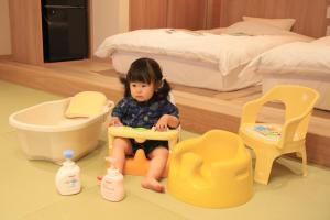 Bambini che soggiornano presso Yuyado Mikannoki
