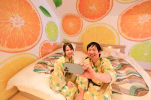 Letto o letti in una camera di Yuyado Mikannoki