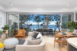 A seating area at The View by Experience Jervis Bay