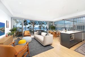 A seating area at The View by Experience Jervis Bay
