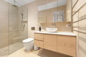A bathroom at The View by Experience Jervis Bay