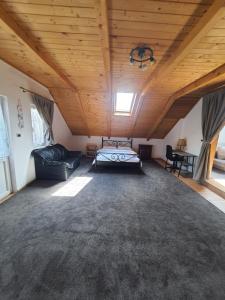 a large living room with a couch and a table at Casa Meli in Borsa