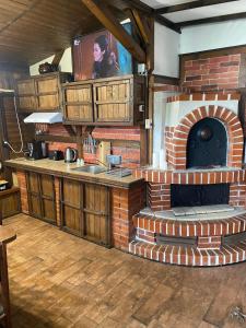 Dapur atau dapur kecil di The Green Line house