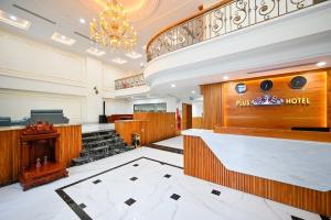 a view of a court room with aasteryasteryasteryasteryasteryasteryasteryastery at PLUS VUNG TAU HOTEL in Vung Tau