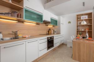Kuchyňa alebo kuchynka v ubytovaní Rona Apartment JM 38