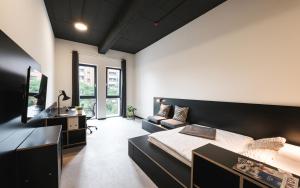 Setusvæði á MoLiving - Design Hotel & Apartments Düsseldorf-Neuss