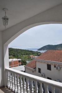 a view from the balcony of a building at Apartments Zora in Vis