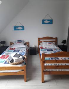 Postel nebo postele na pokoji v ubytování Celtine