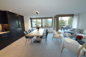 Istumisnurk majutusasutuses Family Holiday Apartment Krone Churwalden