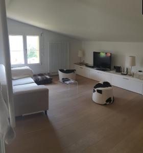 Μια τηλεόραση ή/και κέντρο ψυχαγωγίας στο Hotel Jungfrau Mürren