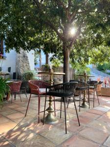 Patio nebo venkovní prostory v ubytování Hostal del vino LA COSTERA