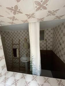 Koupelna v ubytování Casa de la Hoz