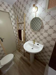 Koupelna v ubytování Casa de la Hoz