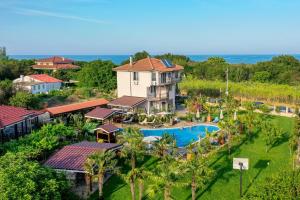 an aerial view of a resort with a swimming pool at Black Sea Pearl in Krapets