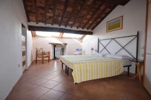 a bedroom with a large bed in a room at Mansarda tra Cielo e Mare in Scarlino