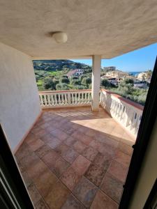 a view from the balcony of a house at I giardini del castello in Mandatoriccio Marina