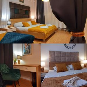 Postel nebo postele na pokoji v ubytování Studio Apartmani “Jarnečić”