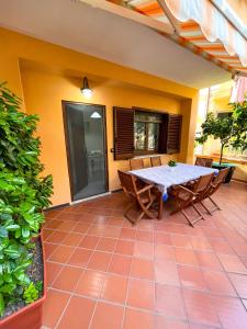 A patio or other outdoor area at NaturAmare Apartments Palinuro