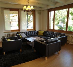 Χώρος καθιστικού στο Hotel Jungfrau Mürren