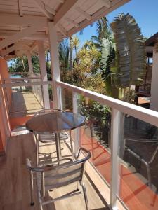 Uma varanda ou terraço em Pousada Maresias Beira Mar