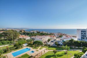 arial view of a city and the ocean at Sea Lux Ericeira in Ericeira