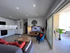 Kuchyň nebo kuchyňský kout v ubytování A Marina, vue imprenable site privilégié