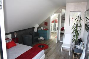 Postel nebo postele na pokoji v ubytování MOR-HA-MARCH Chambres d'Hôtes