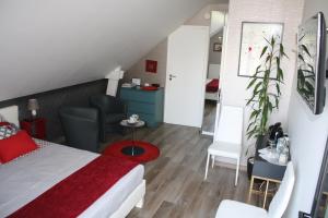 Postel nebo postele na pokoji v ubytování MOR-HA-MARCH Chambres d'Hôtes