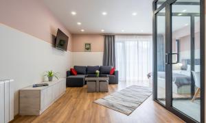 Posezení v ubytování Devdaraki Apartments