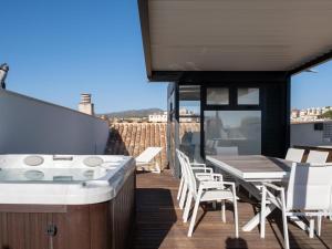 Balkon lub taras w obiekcie INMálaga Penthouse Plaza De La Merced