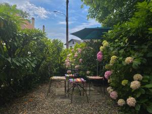 Zahrada ubytování Agréable petit gîte avec jardinet et piscine