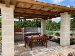 Patio nebo venkovní prostory v ubytování Trulli bella vite