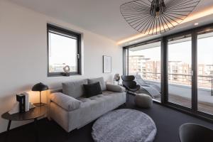 Posezení v ubytování Bheaven I Marina Premium Apartment