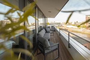 Posezení v ubytování Bheaven I Marina Premium Apartment