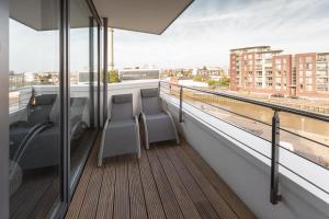 Balkón nebo terasa v ubytování Bheaven I Marina Premium Apartment