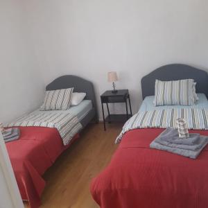 Een bed of bedden in een kamer bij casa wiandeha