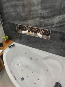 Kylpyhuone majoituspaikassa Apartment Bergoase Spitzingsee