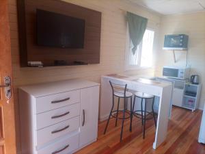 Køkken eller tekøkken på Cabana Uva Niágara