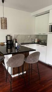 Een keuken of kitchenette bij Apartament Willa Woda
