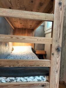 a bunk bed room with a bunk bed in a house at Appartamento Campiglio 2 in Madonna di Campiglio