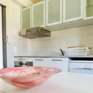 Kuchyň nebo kuchyňský kout v ubytování Grand appartement Bron centre proche Eurexpo et Groupama