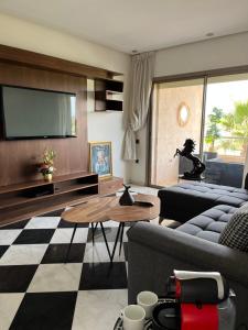 Χώρος καθιστικού στο Appt Premium 3 rooms with big terrace at Prestigia Marrakech
