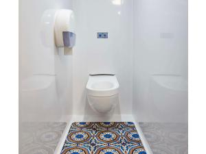 a bathroom with a toilet and a phone at hotelF1 Paris Porte de Châtillon in Paris
