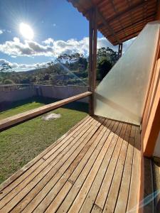 A balcony or terrace at Solar Maria Gomes - Lavras Novas MG