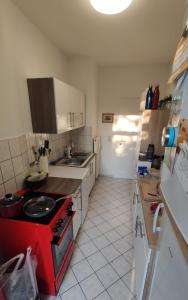 Küche/Küchenzeile in der Unterkunft Zimmer Auensee