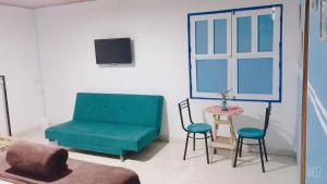 Posezení v ubytování Hospedaje Casa Rosa Jardín