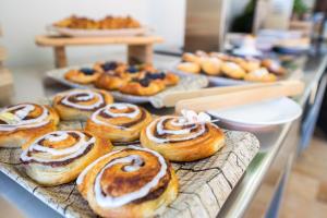 a bunch of pastries on a counter in a bakery at Finca El Pastel in Tacoronte +153 photos