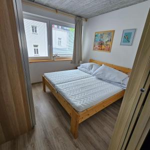 Postel nebo postele na pokoji v ubytování Apartmány Pstruží AP19